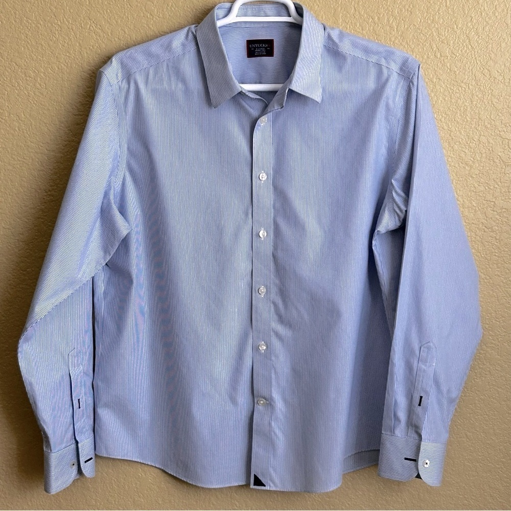 UNTUCKit Wrinkle Free Striped Long Sleeve Button Down Shirt